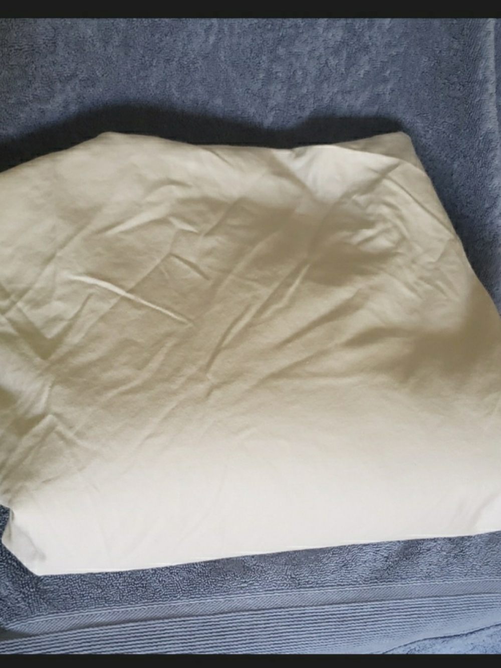 Charter Club Full/Queen Duvet Cover Damask Cotton Solid Ivory
